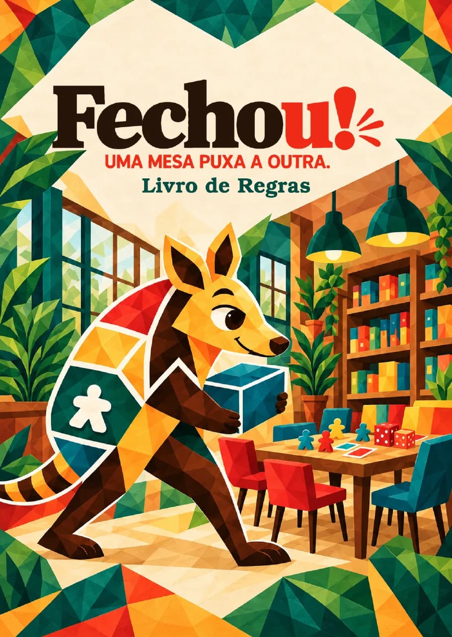 Livro de regras do Fechou!, página 1 de 16.